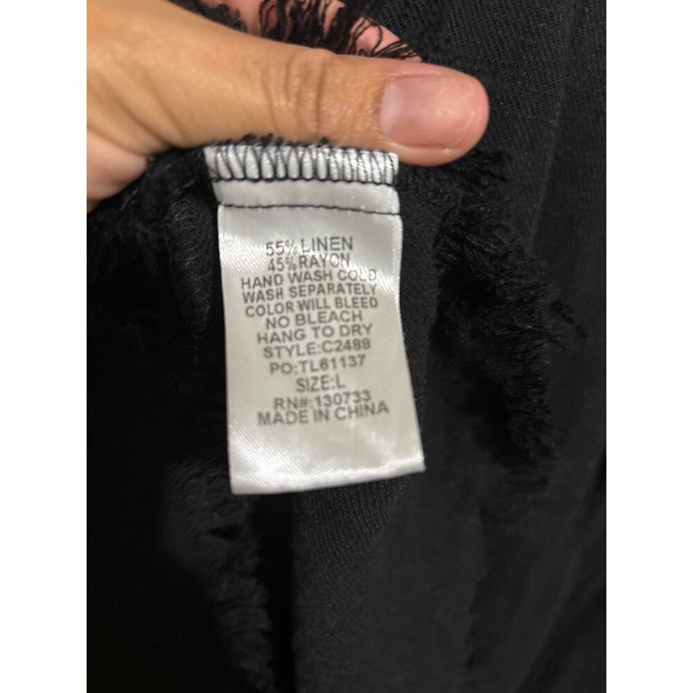 Umgee Linen Blend Top L - Picture 3 of 3